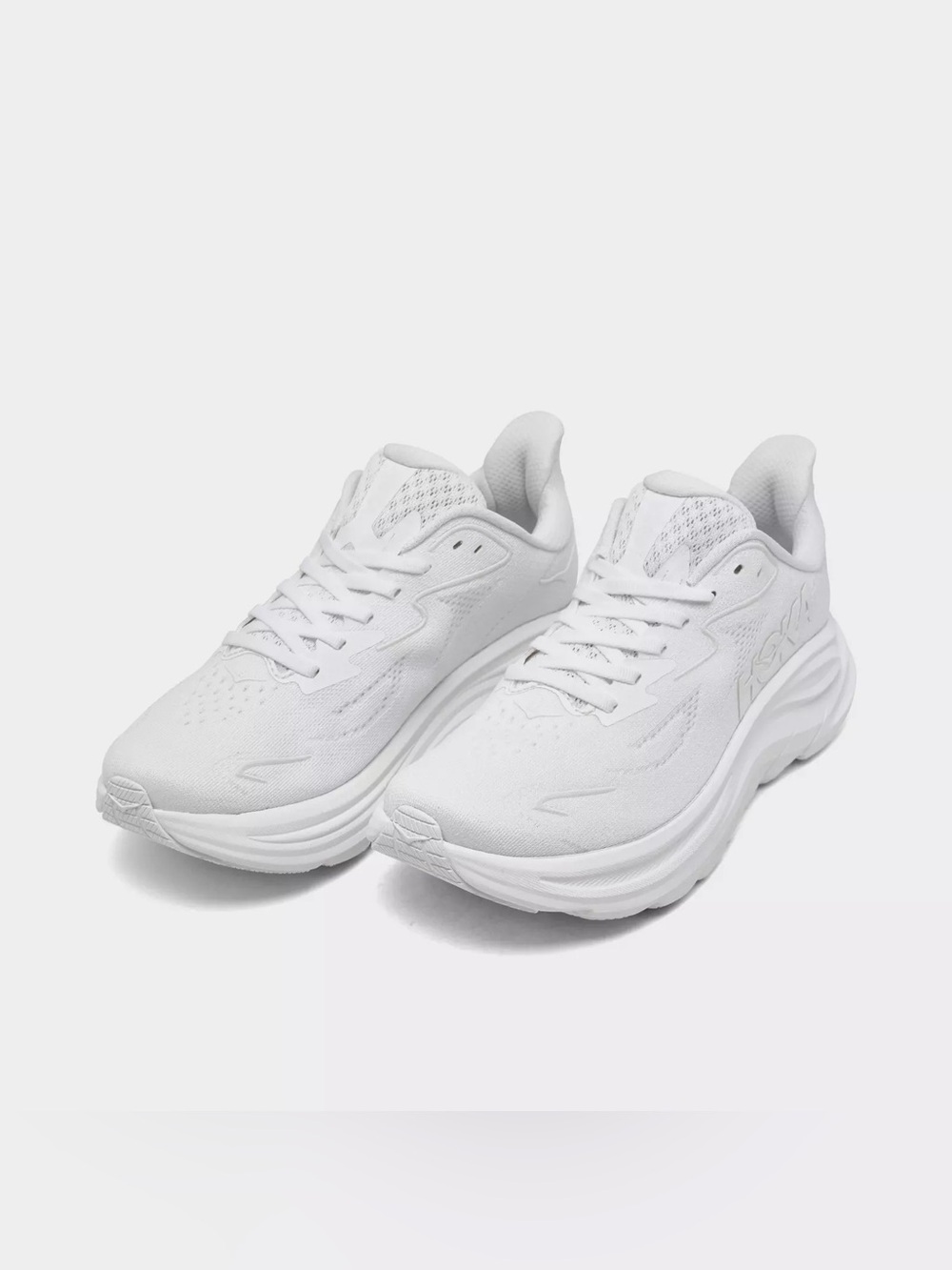 NWOT HOKA Clifton 10 White Running Shoes Women’s Size 7.5
